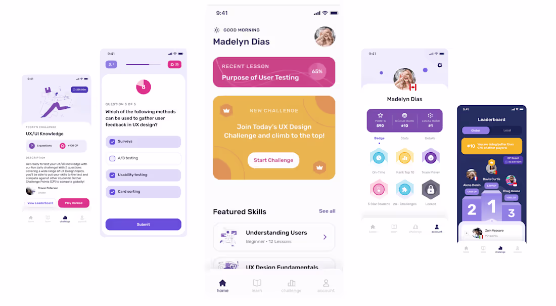 Cover image for SkillSprint App | Branding + UX/UI Design
