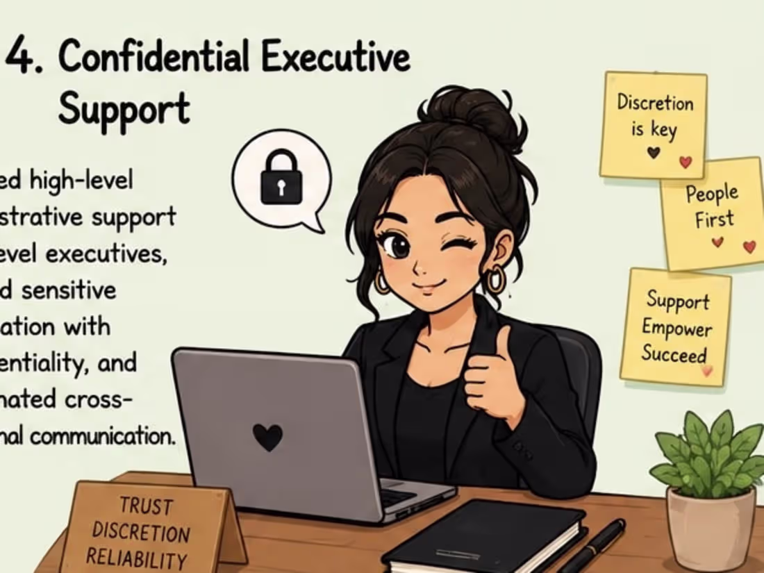 Cover image for Provided high-level administrative support to