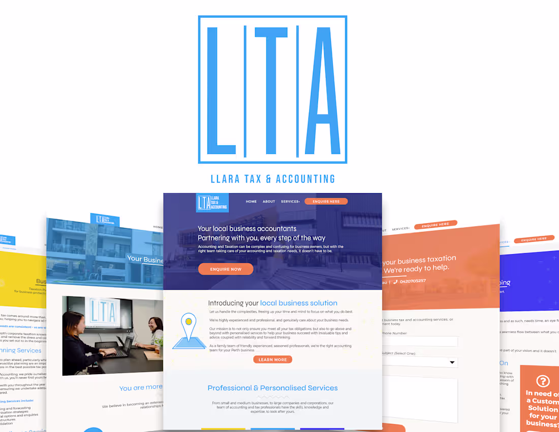 Cover image for Visually Branded Marketing Collateral for Accounting Firm