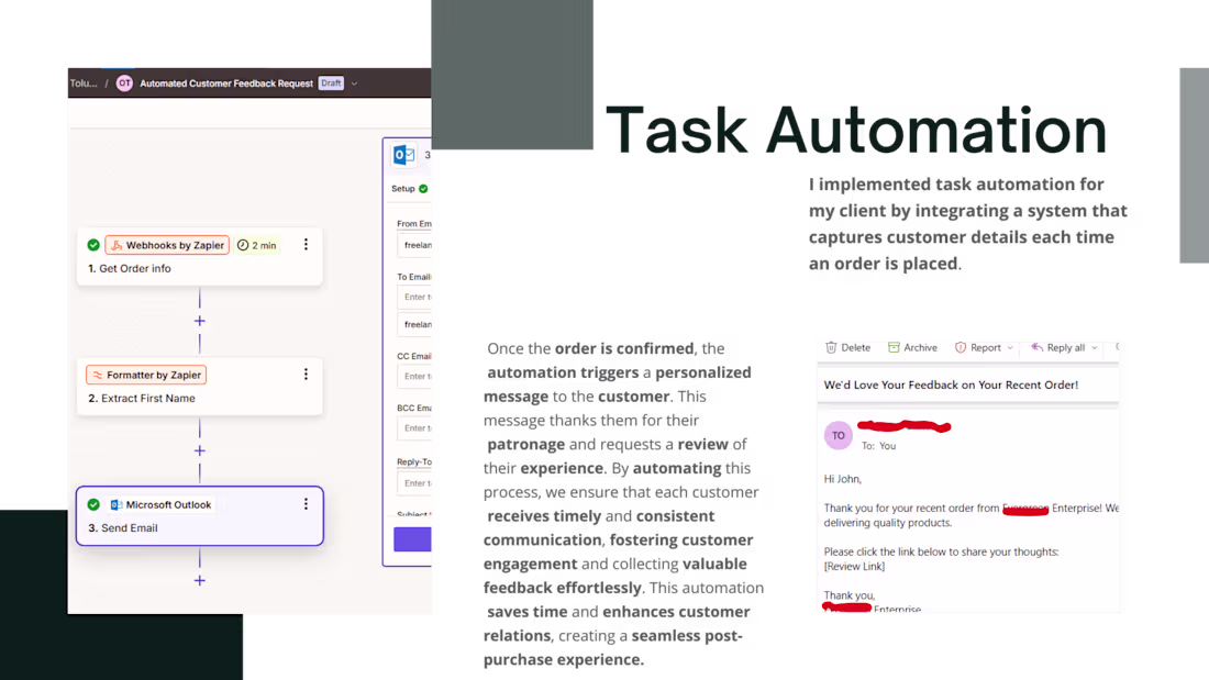 Cover image for Automated Workflow (Customer Service Automation)
