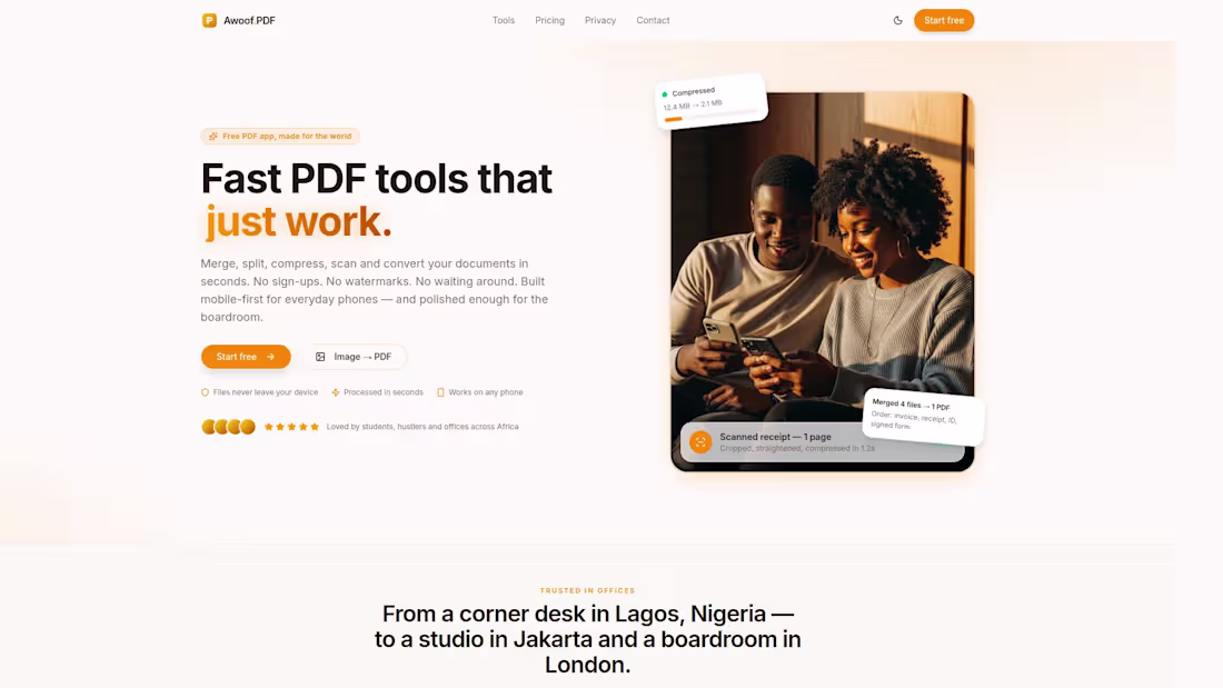Cover image for My personal PDF tool app.