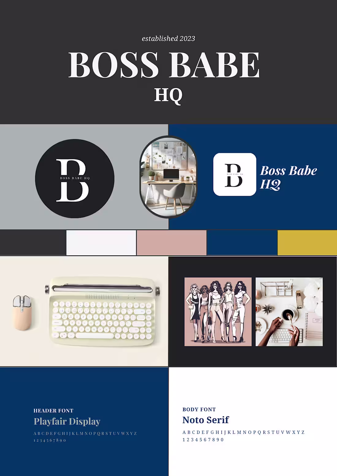Cover image for Modern Entrepreneurial Elegance: Boss Babe HQ Website. :: Behan…
