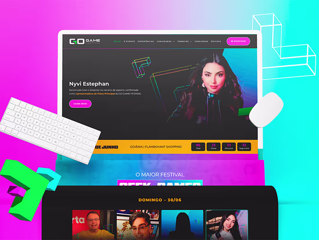 Cover image for Wordpress + Elementor Website - Go Game Festival