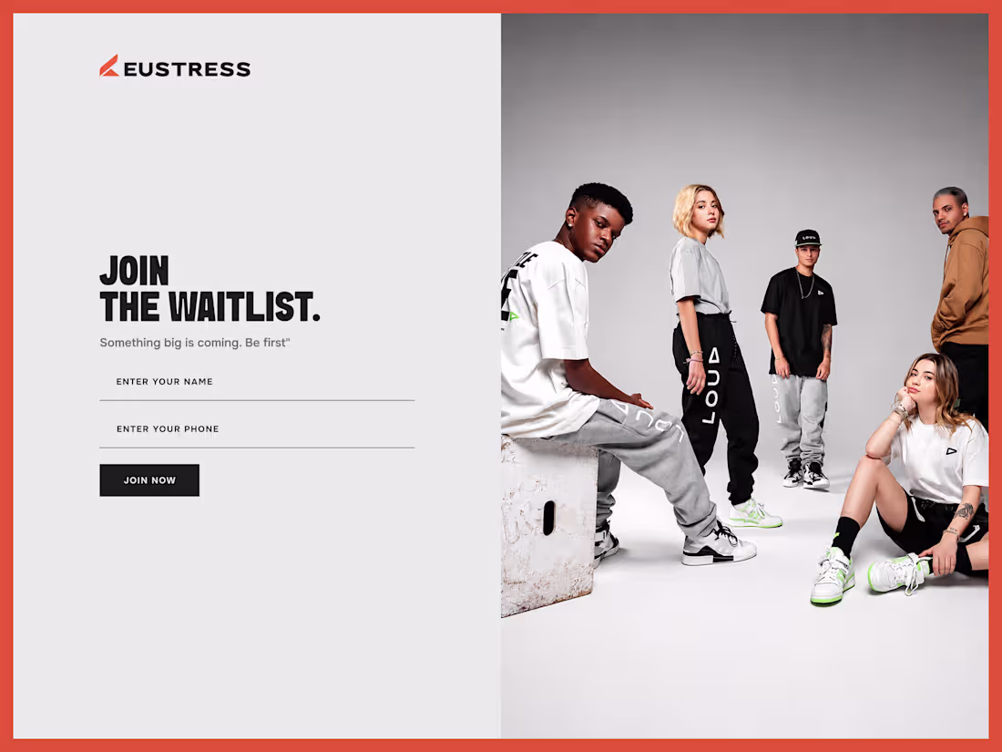 Cover image for Designed a pre-launch waitlist page