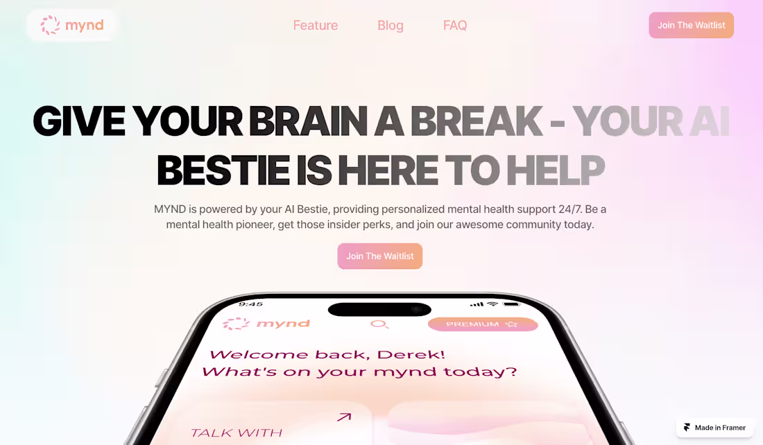 Cover image for Mynd - MVP Page