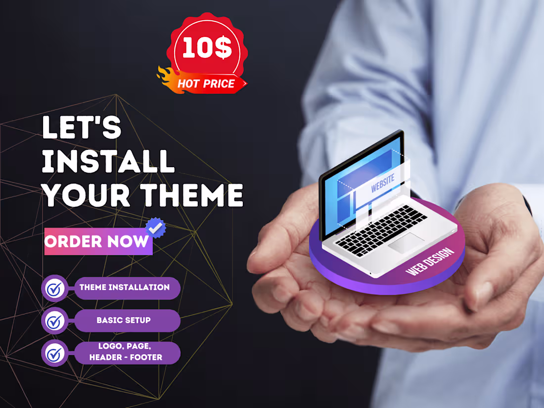 Cover image for WordPress Theme installation and Basic setup 