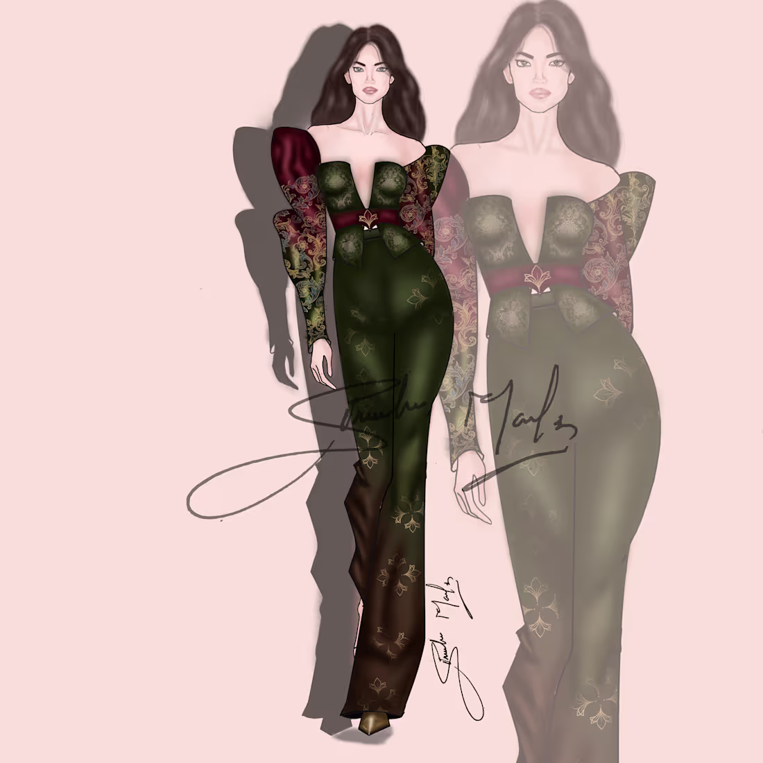 Cover image for "Mughal Victorian fashion illustration —