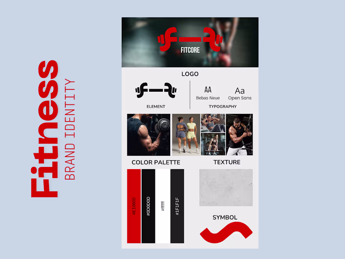 Cover image for FitCore – Fitness Brand Identity Case Study