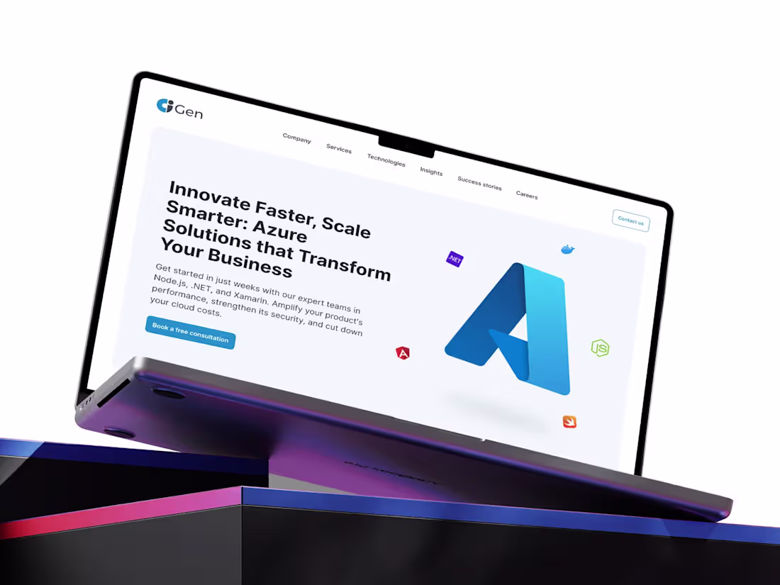Cover image for CiGen - Business site for a technology company