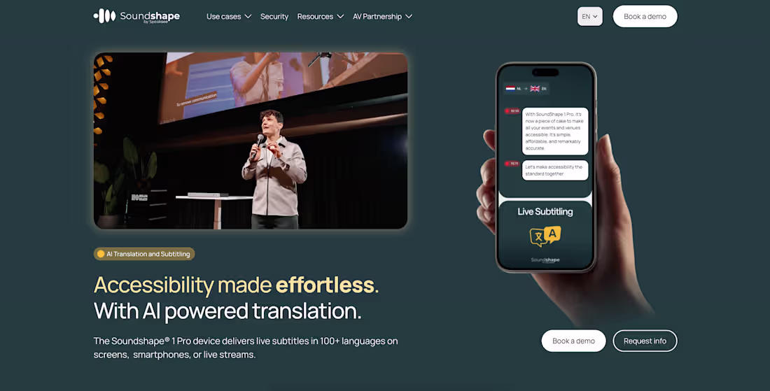 Cover image for Website built for Soundshape by
