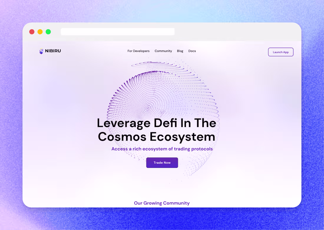 Cover image for Nibiru Trading Platform Redesign