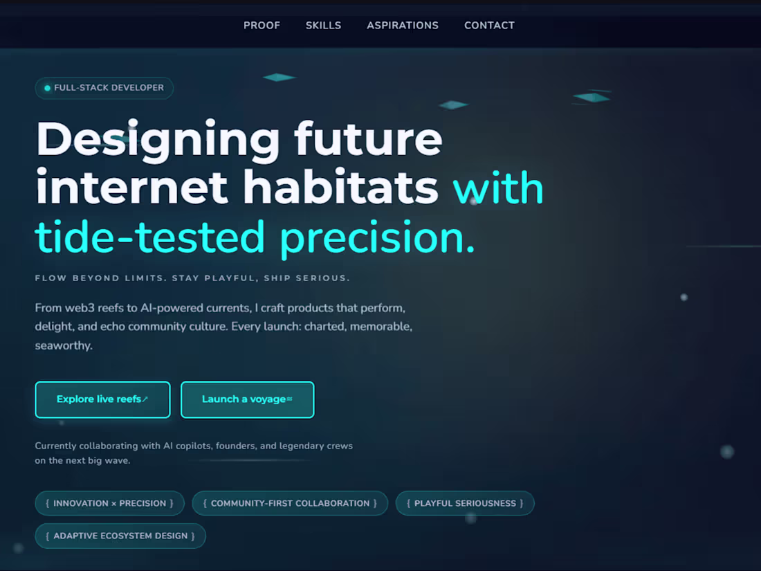 Cover image for 🚀 Excited to share my online portfolio where innovation mee...