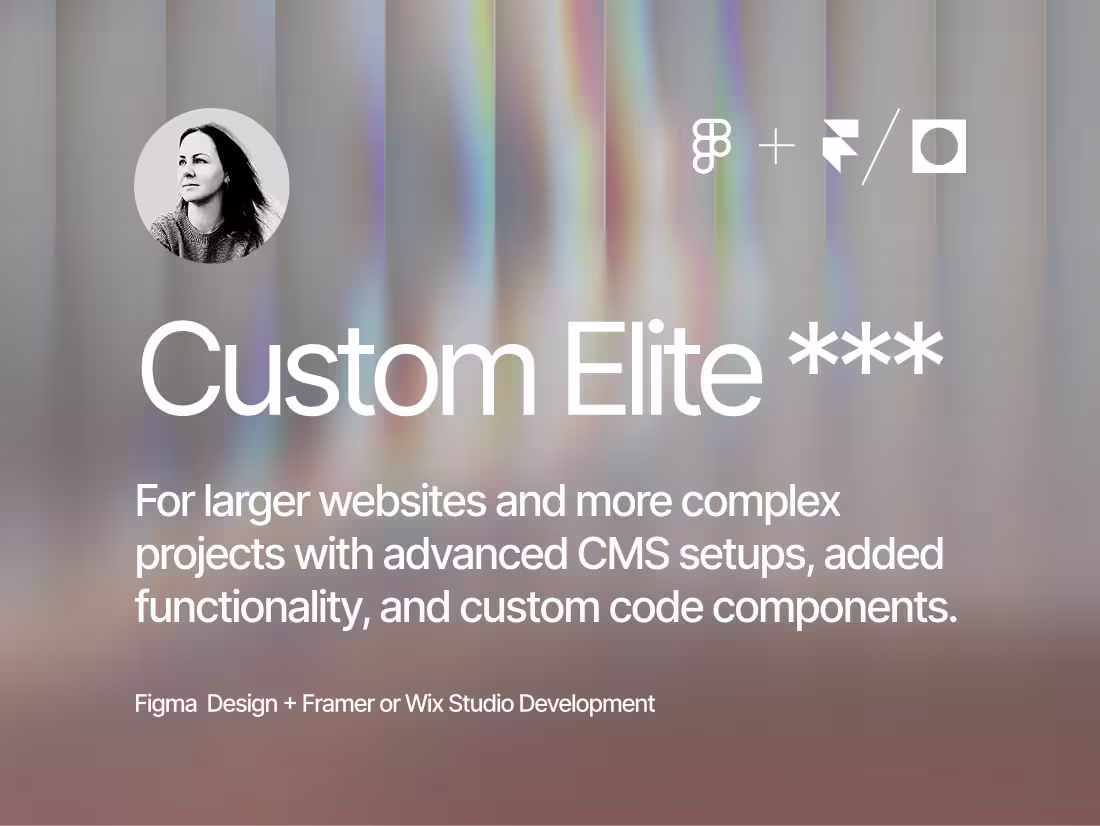 Cover image for Framer or Wix Studio Design + Development ***