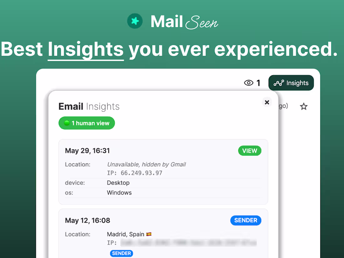 Cover image for MailSeen Chrome Extension
