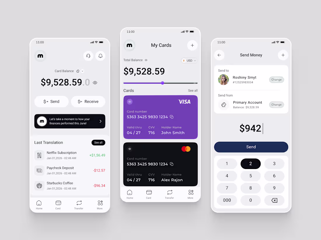 Cover image for Digital Banking & Finance Mobile App Design