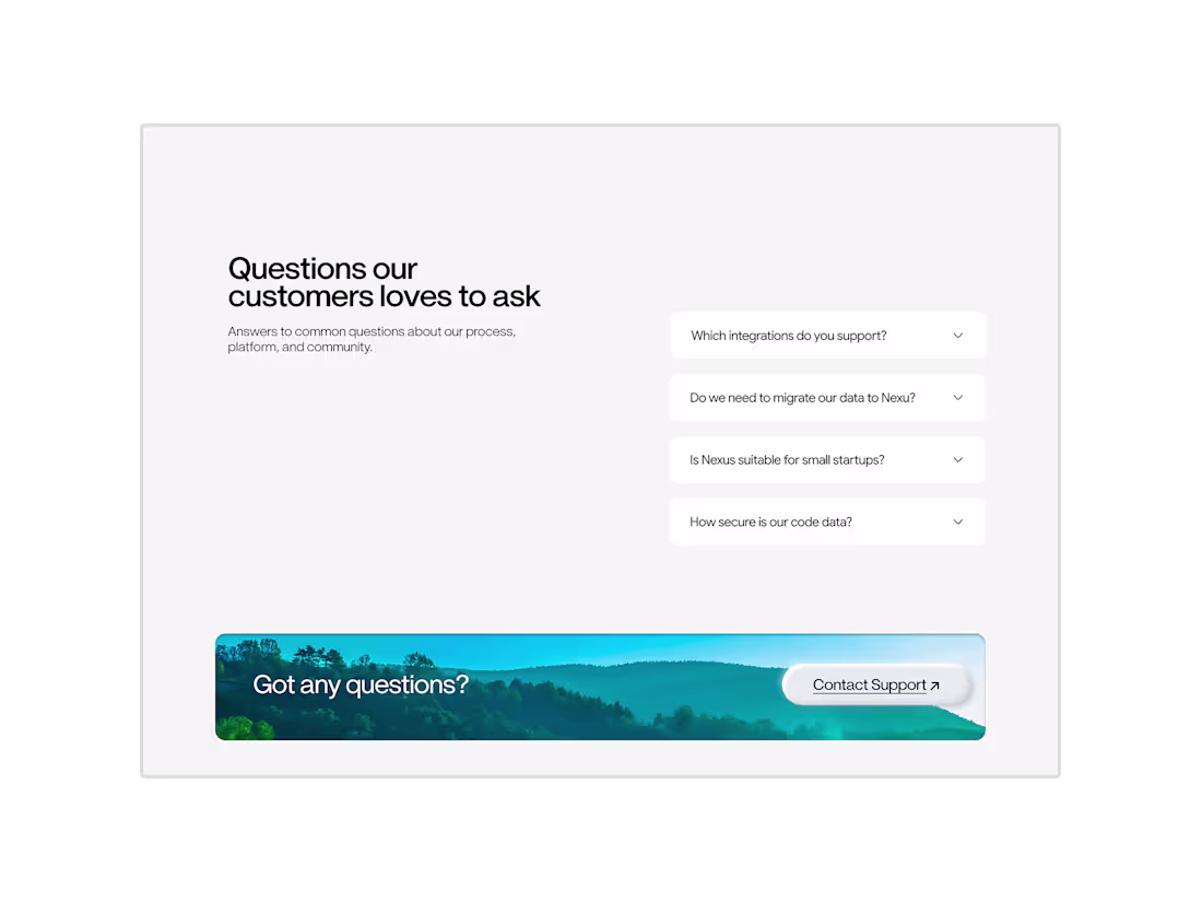 Cover image for FAQ Section