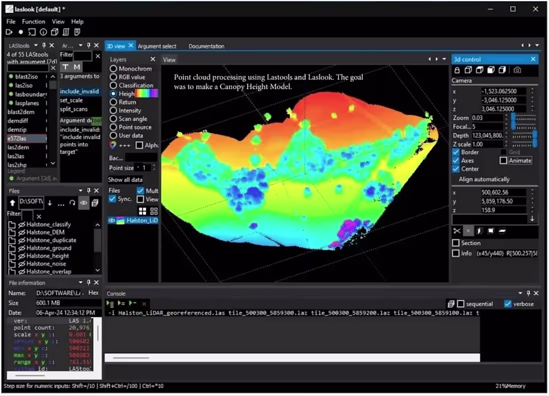 Cover image for LiDAR data processing for CHM
