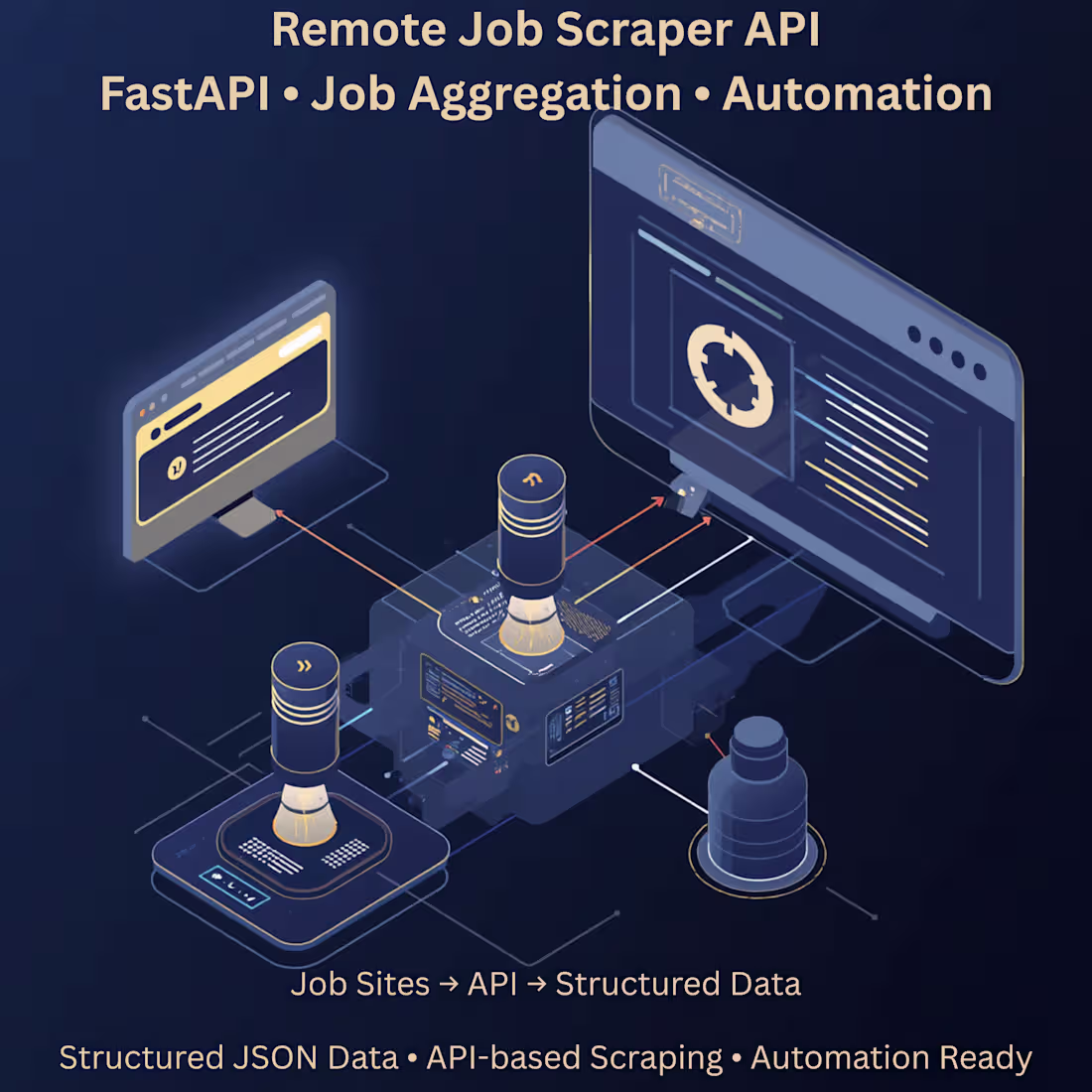 Cover image for Remote job scraper API system