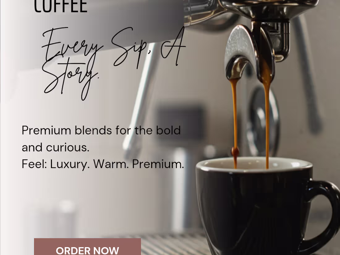 Cover image for A fictional coffee brand concept