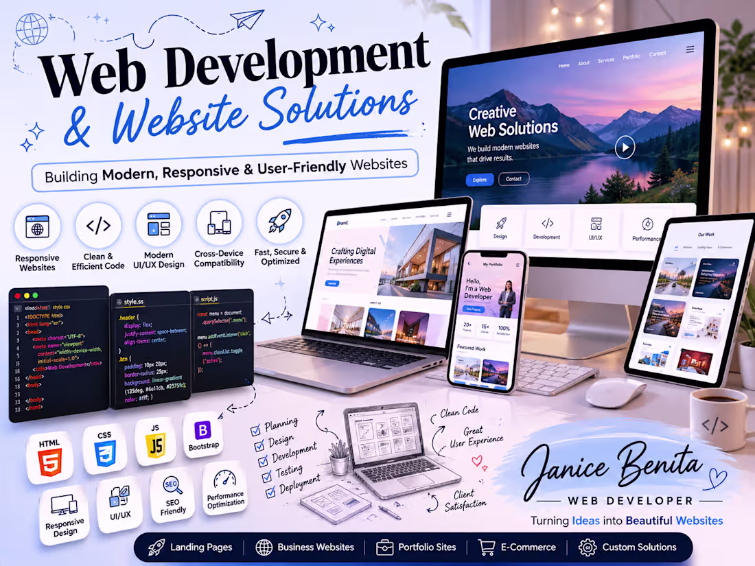 Cover image for Web Design & Development Solutions