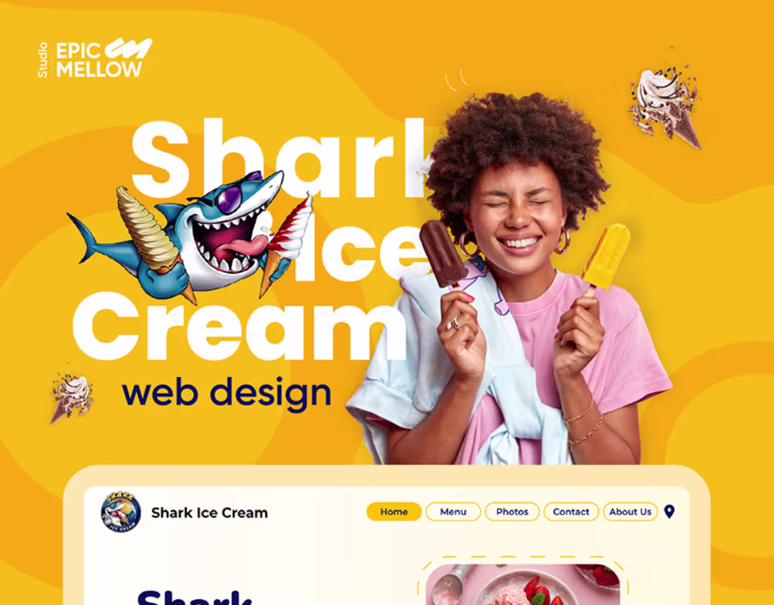 Cover image for Ice Cream Website :: Behance