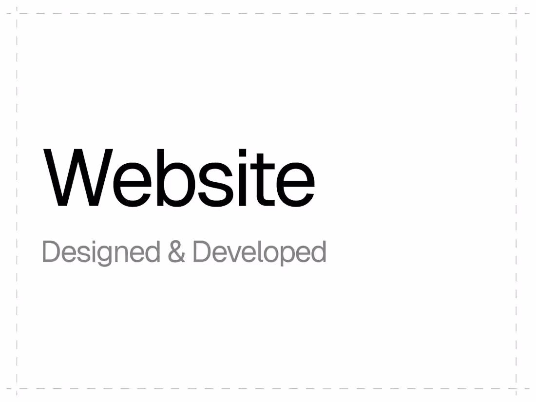 Cover image for Website | Designed & Developed