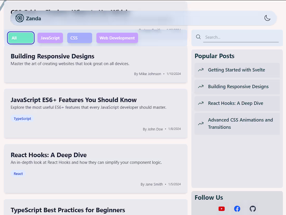 Cover image for Educational Blog Website