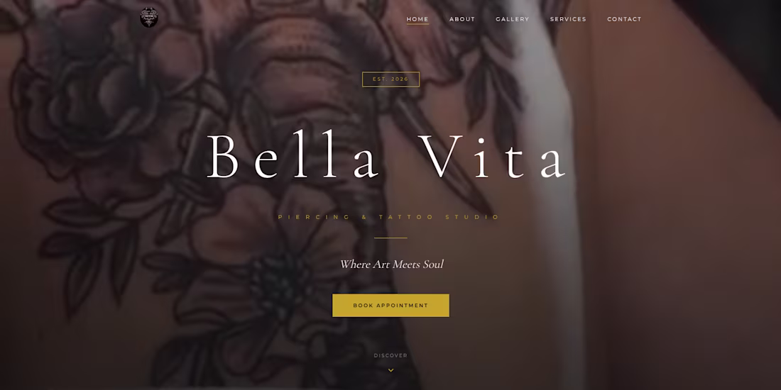 Cover image for Tatto Shop Website