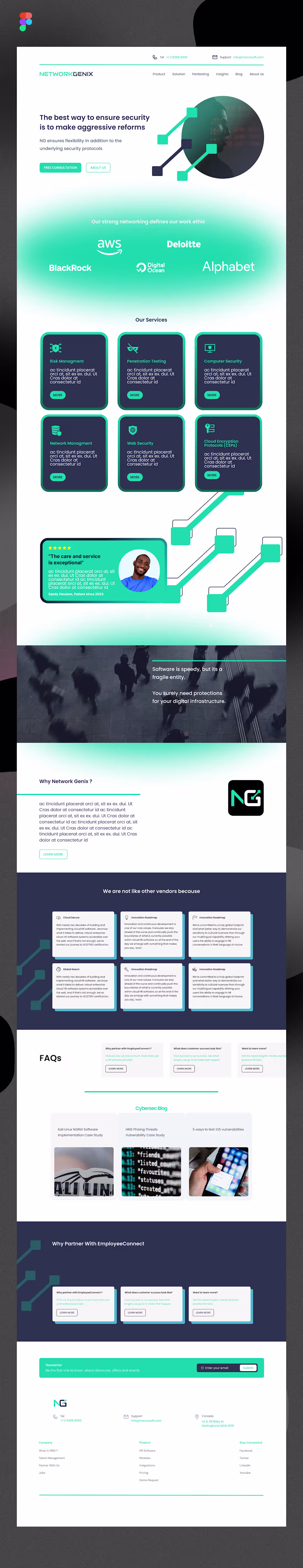 Cover image for NetworkGenix | Landing Page Design