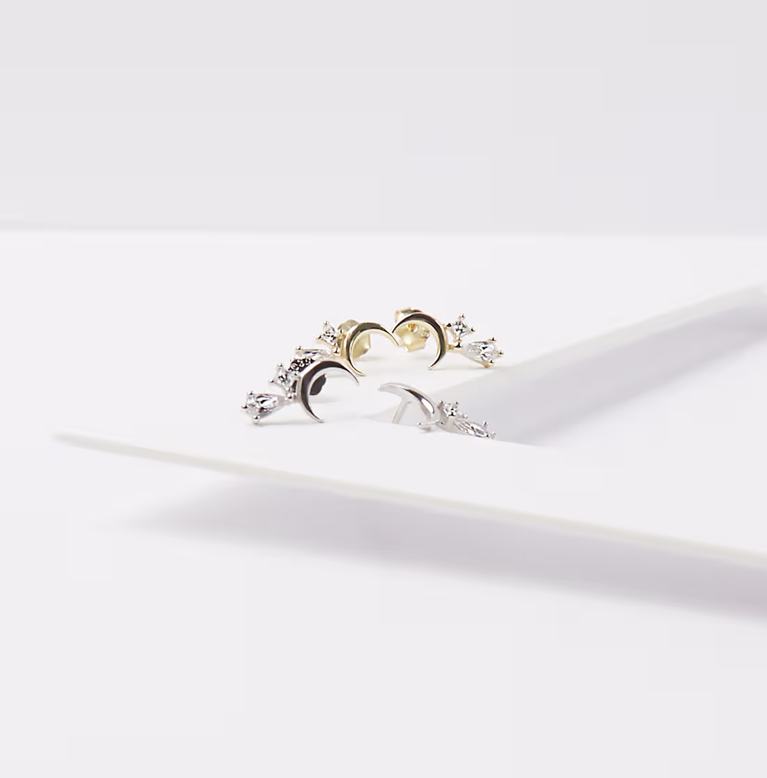 Cover image for Moon and crystal earrings shot