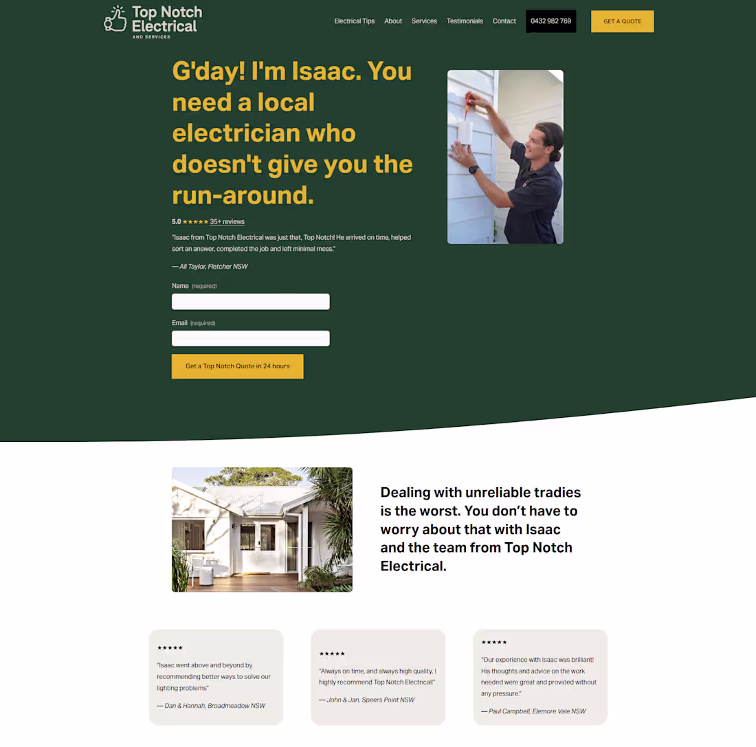 Cover image for Title: Website Design & Build