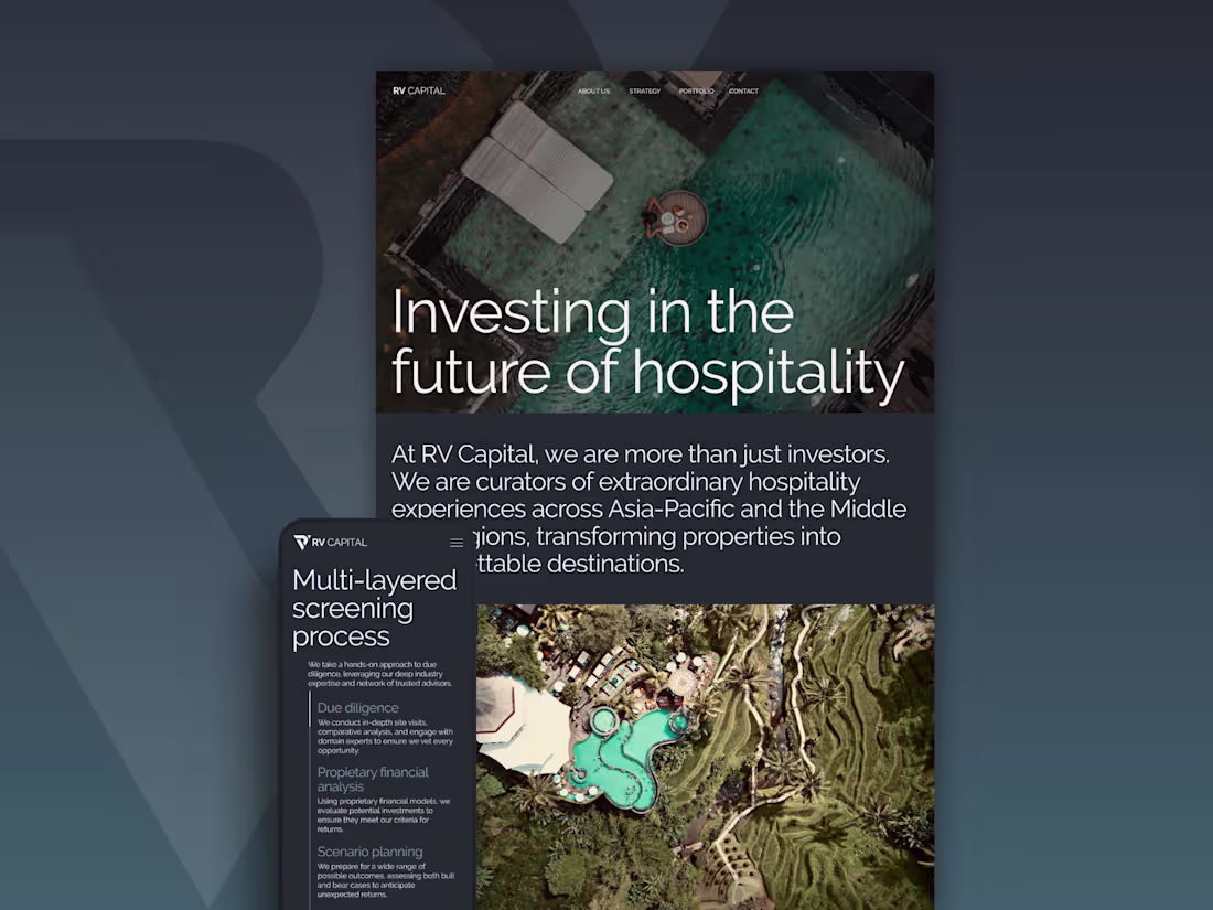 Cover image for Digital Identity Refresh for RV Capital