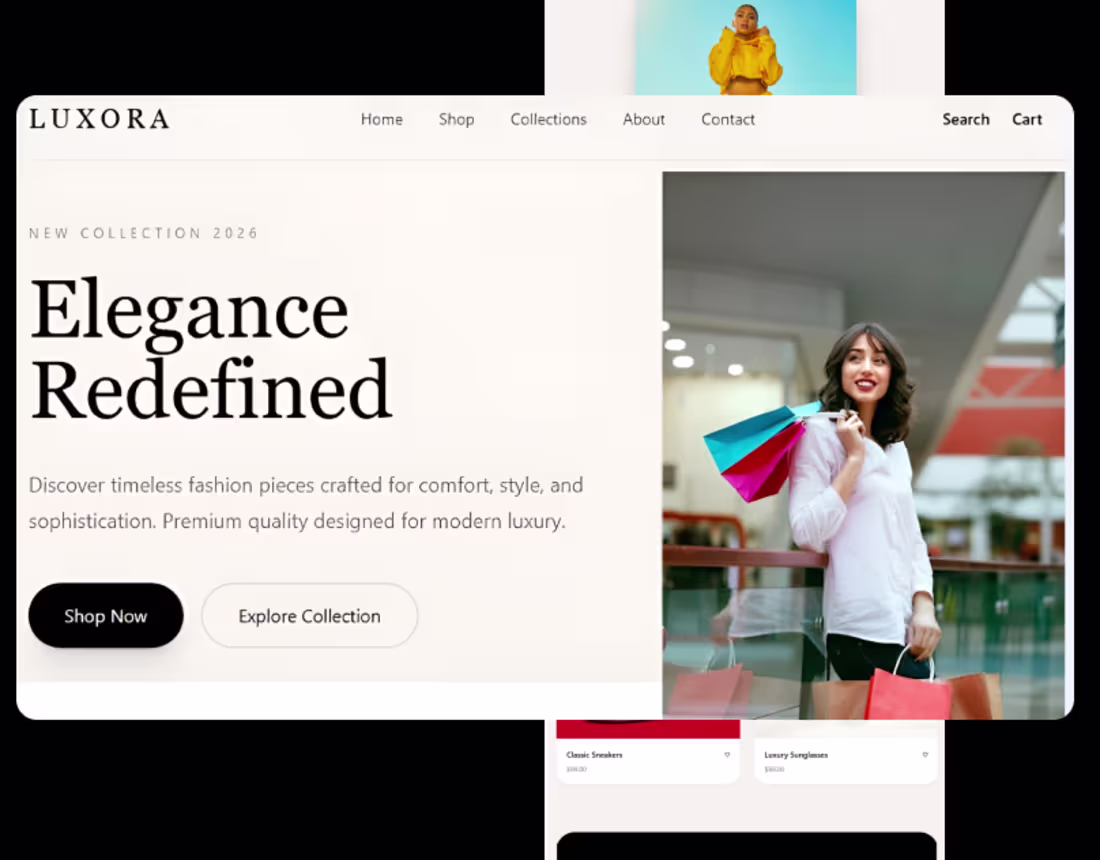 Cover image for Luxora ✨ Luxury Fashion Ecommerce