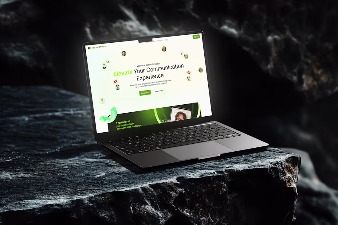 Cover image for Intuitive SaaS Landing Page | Media Space