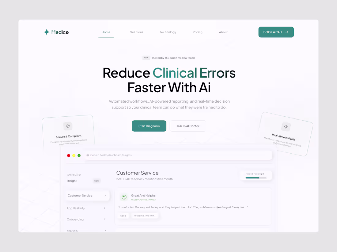 Cover image for We designed Medico, an AI-powered