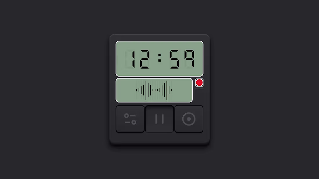 Cover image for Echo UI
A sleek voice recorder