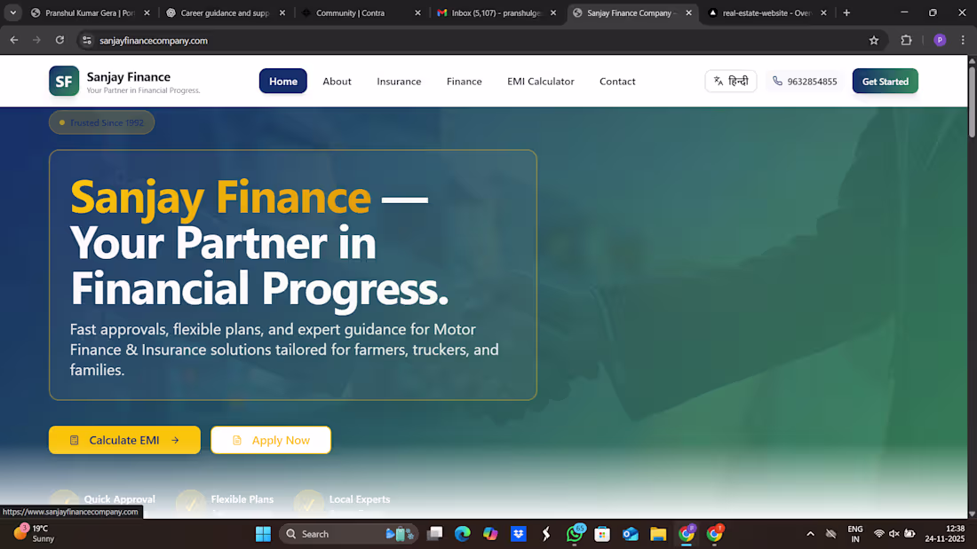 Cover image for https://www.sanjayfinancecompany.com/