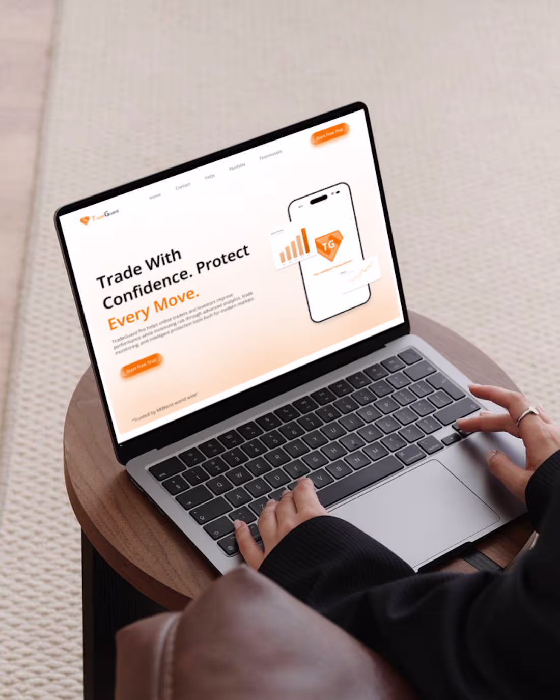 Cover image for Landing Page Design for TradeGuard Pro