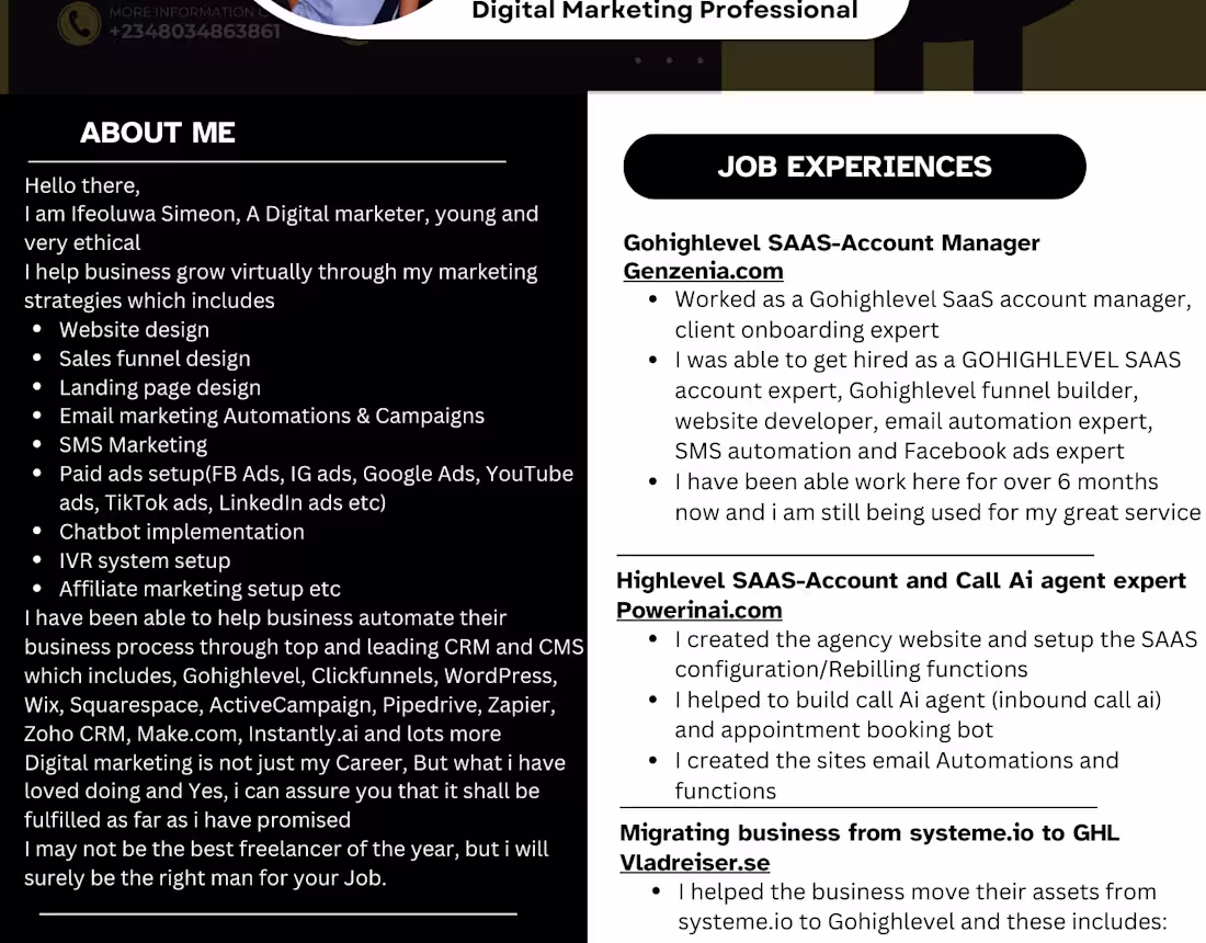 Cover image for Accumarketer Resume and Portfolio