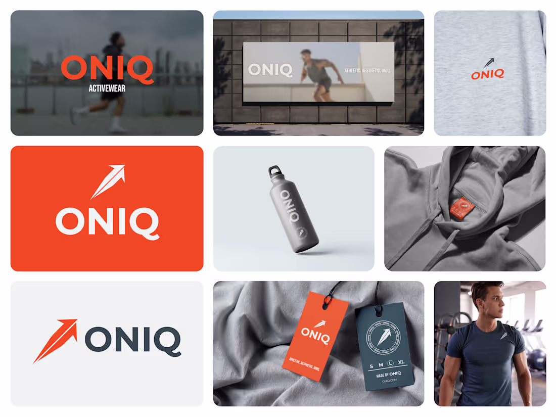 Cover image for ONIQ Activewear – Brand Identity & Visual Identity Design