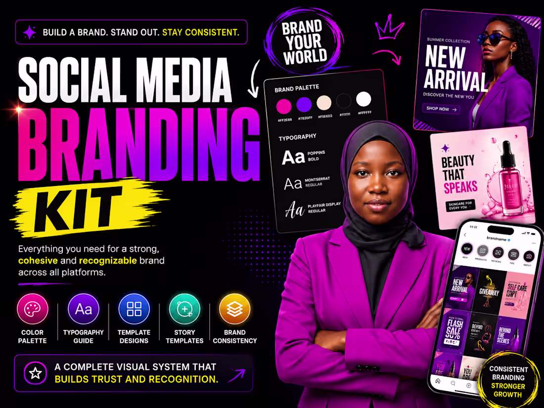 Cover image for Social Media Branding Kit for Modern Brands