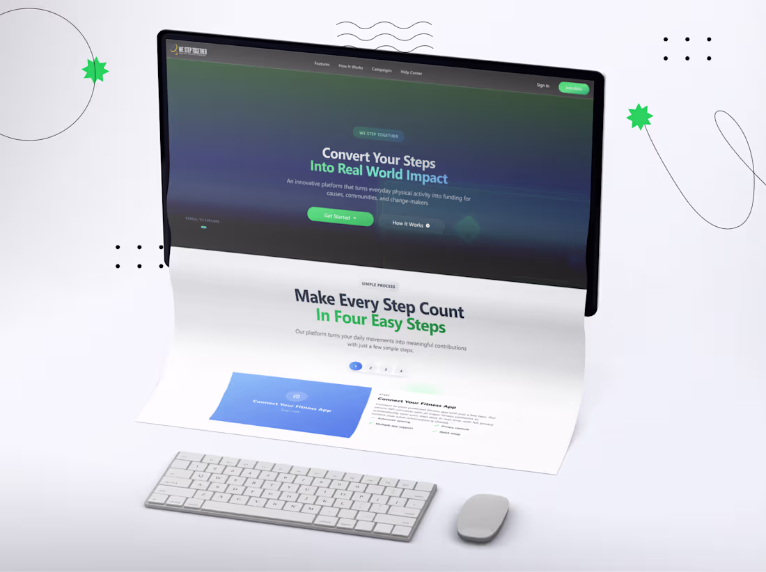 Cover image for We Step Together Wellness App Development