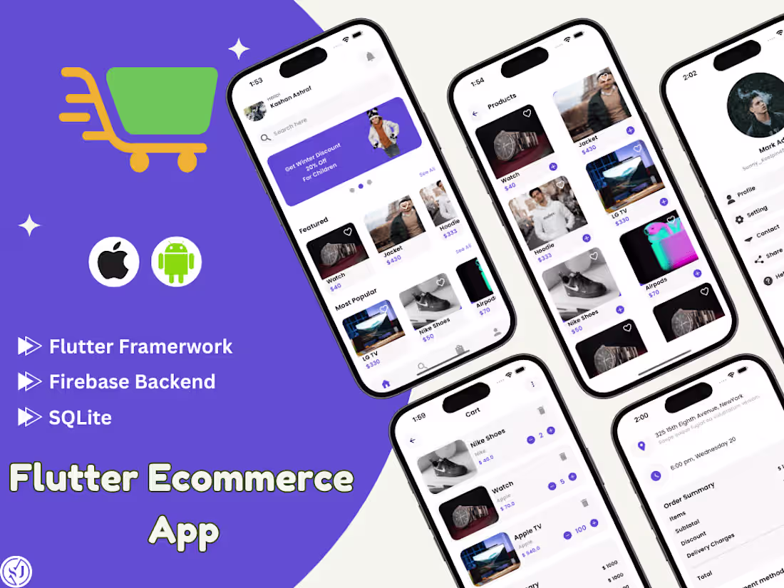 Cover image for I will develop android and ios mobile app using flutter