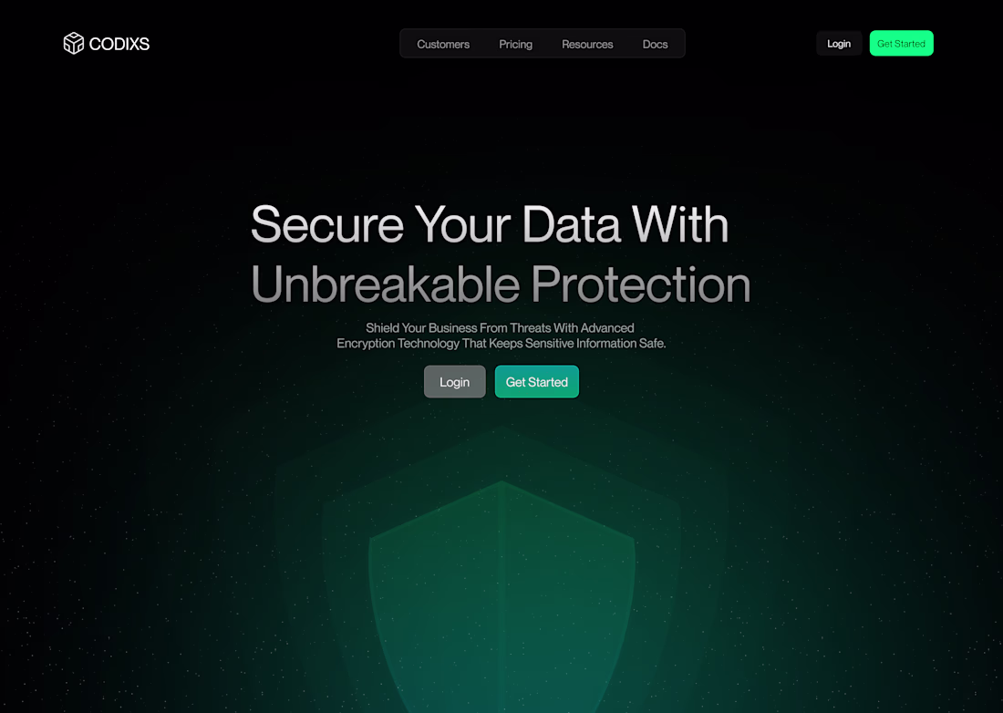 Cover image for CODIXS Cybersecurity SaaS Website Design