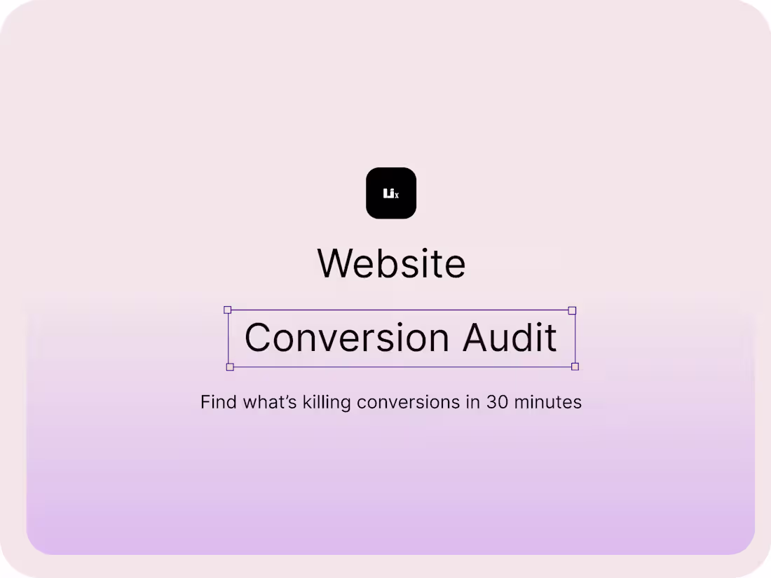 Cover image for Website Conversion Audit