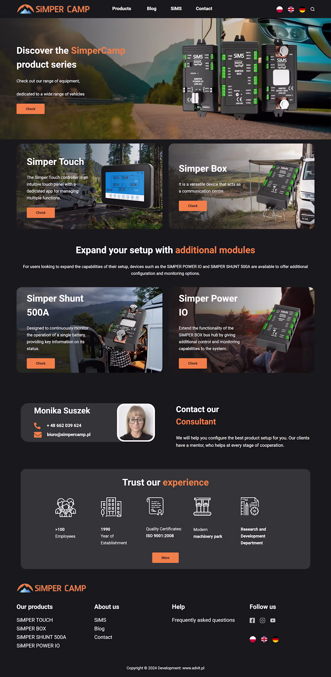 Cover image for A professional, dark-themed website for