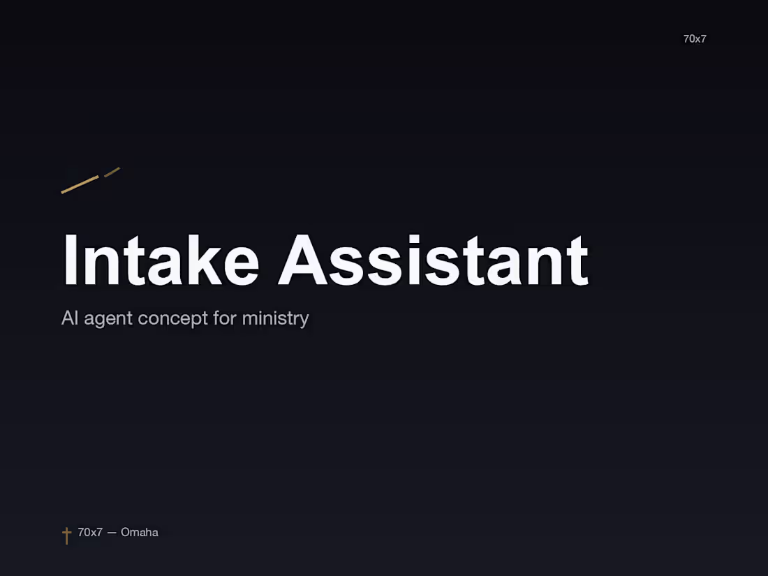 Cover image for The Intake Assistant That Never Sleeps