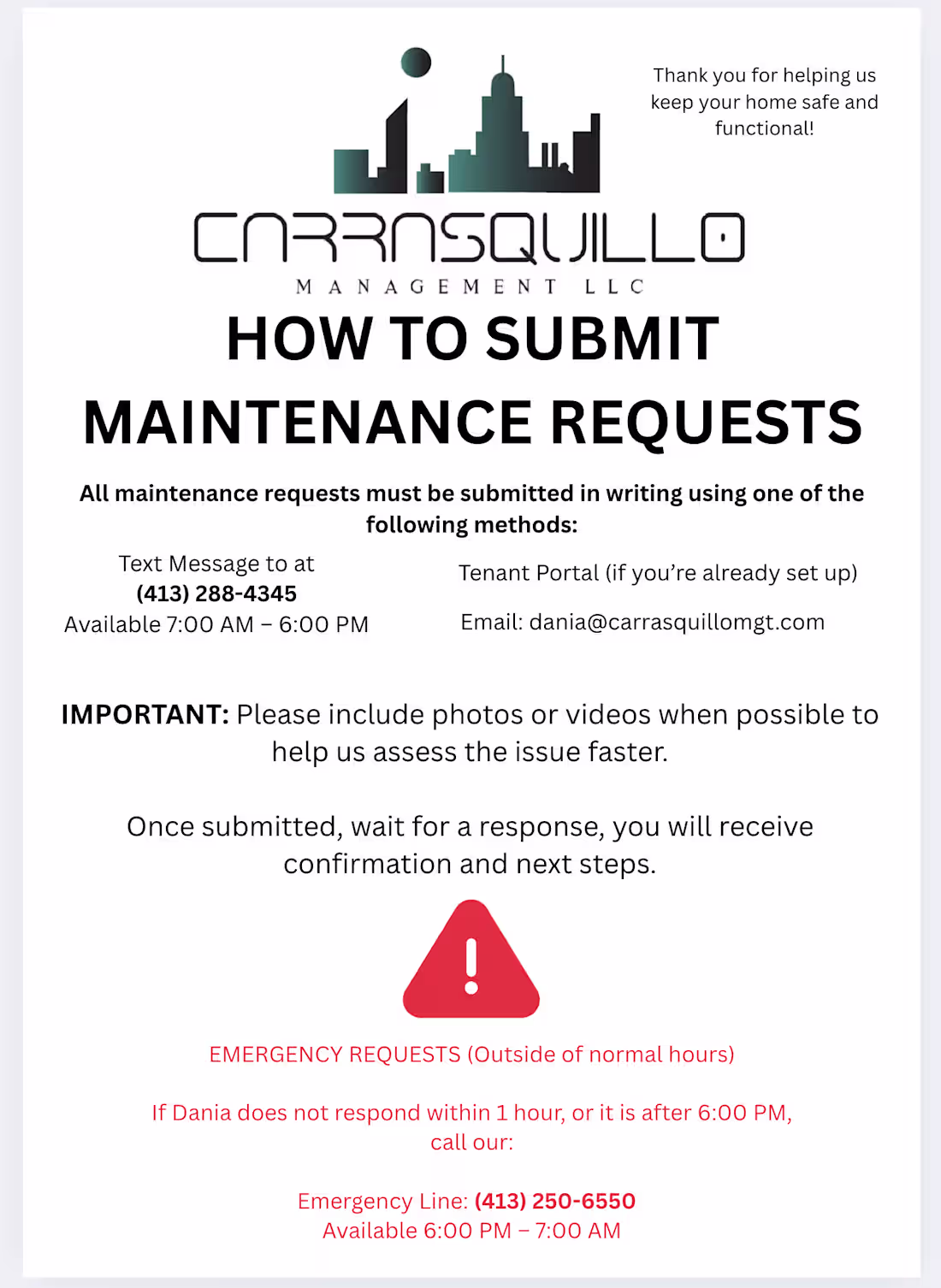Cover image for Property Management Maintenance Flyer