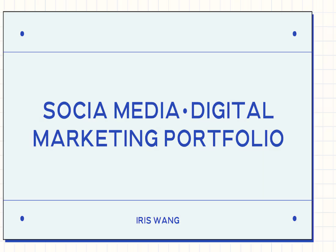 Cover image for Portfolio - Iris Wang