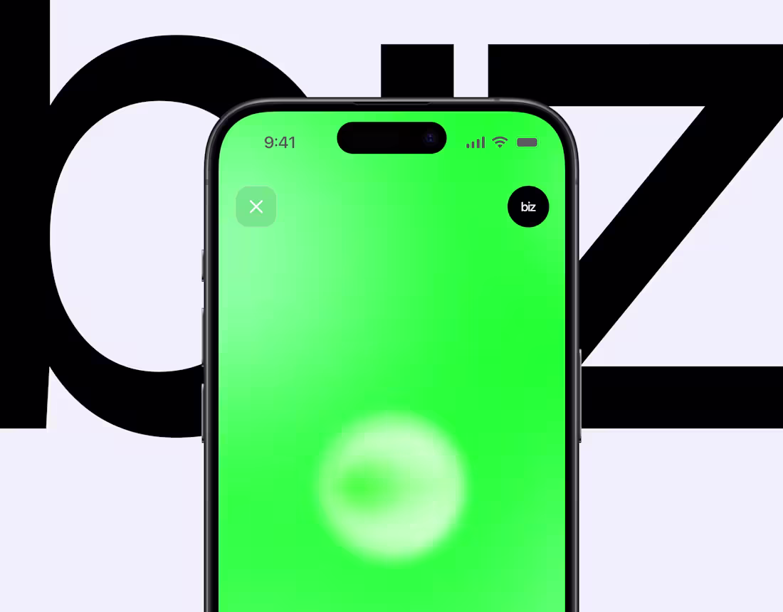 Cover image for biz AI Business Assistant — UX/UI Design